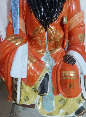 供奉家用佛像龙虎山张天师神像陶瓷张道陵真人天师府摆件寺庙摆件