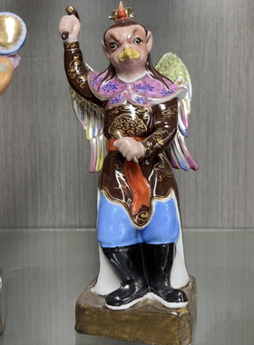 雷公电母摆件彩绘陶瓷雷震子金光圣母家用客厅店铺雷神闪电娘娘26