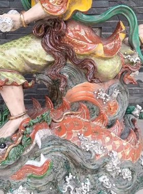 人物雕塑陶瓷装饰工艺品摆件魁星点斗踢斗书房家居摆设金榜题名