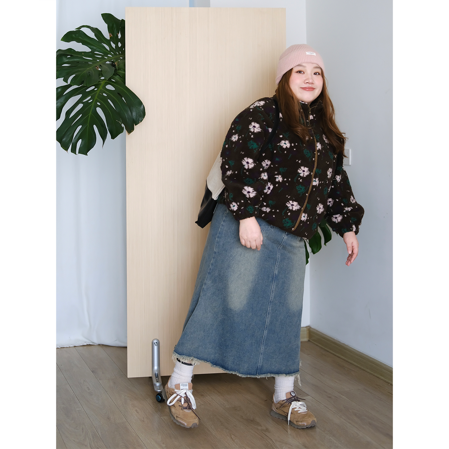 zooobaby11/09韩系简约印花摇粒绒半高领拉链外套女显瘦上衣,淘宝优惠券,粉丝福利购,淘宝优惠卷