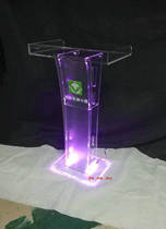 Transparent podium speech table Acrylic Brief About Fashion chair Desk Welcome Desk Reception Desk Grab and answer desk