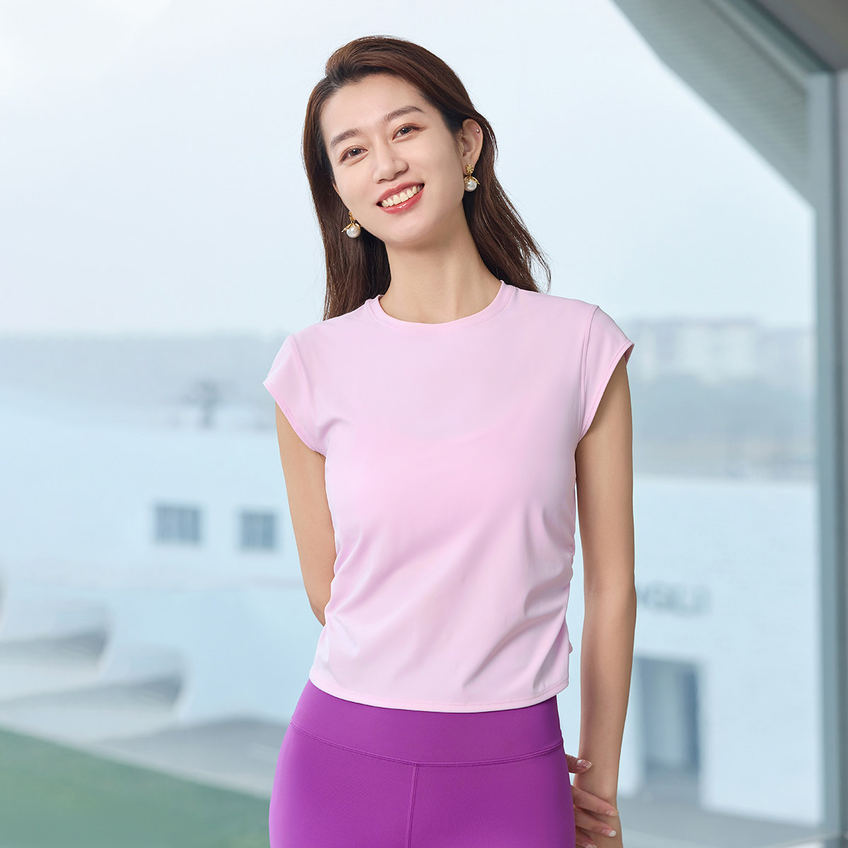 凡圣瑜伽服特价基础简单大方透气运动上衣T恤外搭瑜伽服,淘宝优惠券,粉丝福利购,淘宝优惠卷