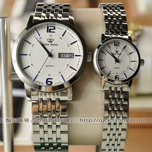 Подлинная пара смотрит на двойные календаря мужские часы GS3604T/DD LS3604S Женский часы для мужчин.