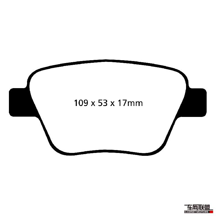 EBC刹车片黄皮272碟适配明锐RS速腾GLI野帝 EOS LEON后刹车皮片 - 图0