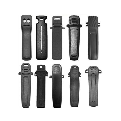 对讲机配件背夹通用款防摔腰夹卡扣皮带夹子卡槽弹簧铁夹肩挂钩 - 图2