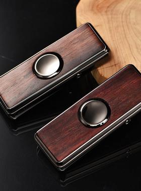 海南黄花梨帝王紫油梨打火机火折子指尖陀螺充电防风个性创意