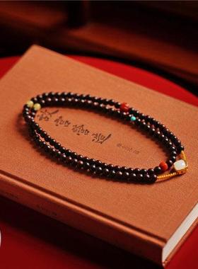 海黄油梨原创绮瑶手串手链珠艺木质女文玩念珠气质送女友礼物