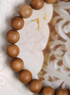 老山檀香原创桑祈8mm18颗 手串 木简约盘玩文玩念珠送礼