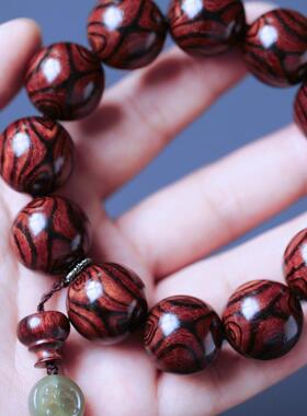 海黄 对眼20 纹理清晰  约 41.3g手串木简约盘玩文玩念珠送礼