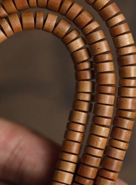 老山檀香 6mm 219颗 片珠 约19g 手串 木简约盘玩文玩念珠送礼