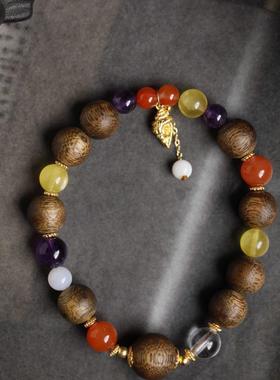 绿棋楠婉红10mm 8颗  手串木简约盘玩文玩念珠送礼