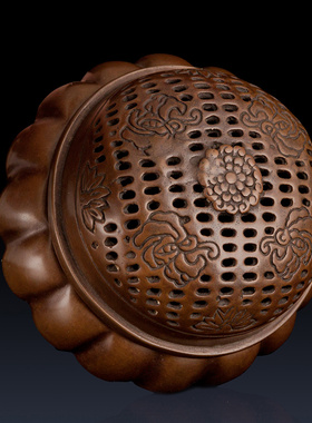 紫铜香炉摆件紫铜装饰品香炉熏香炉工艺品紫铜家居饰品摆件铜香炉