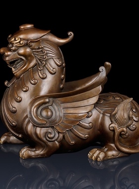 纯铜貔貅工艺品摆件铜貔貅家居饰品铜貔貅一对办公室装饰品铜貔貅