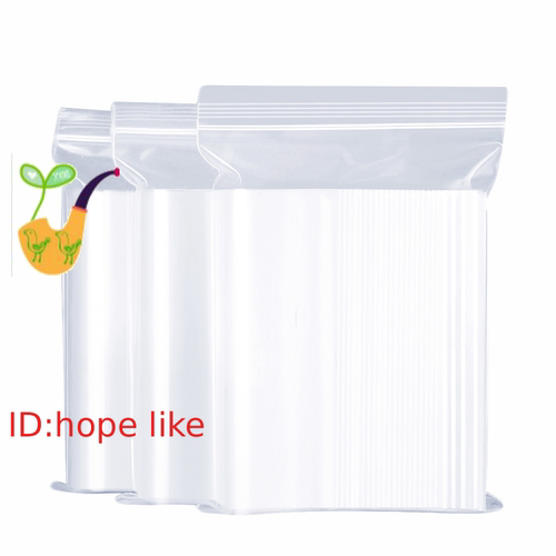 100pc clear Zip Lock bags Ziplock Bag zip Plastic Bags自封袋 - 图3
