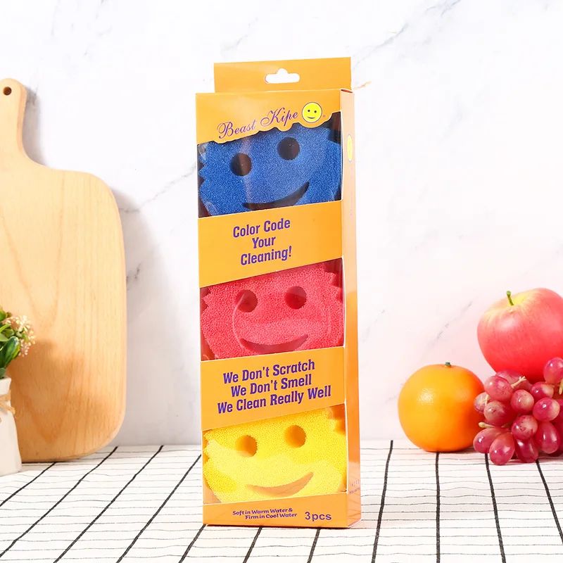 Cleaning Sponge Dish Sponge Color Variety Pack Household Kit - 图2