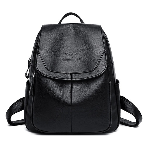 Рюкзак, вместительная и большая универсальная сумка через плечо для матери и ребенка для путешествий, из натуральной кожи, в корейском стиле