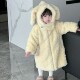 Baby girl's new winter furry long coat