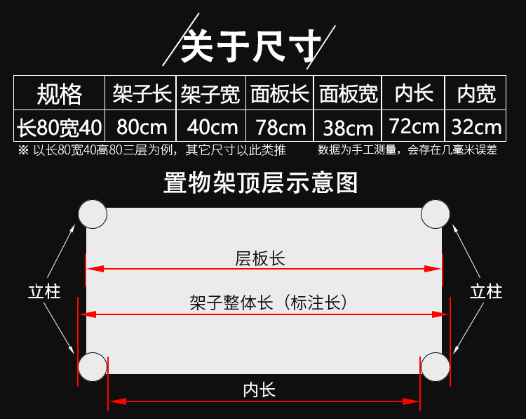 高70不锈钢厨房置物架两层台面微波炉架储物架烤箱落地60高家用 - 图3