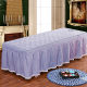 Thickened beauty bed cover single piece physiotherapy massage bed with hole square head bed skirt massage sheet bed cover shampoo bed purple