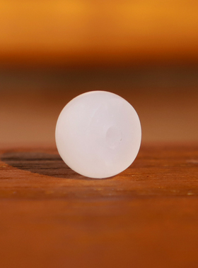 新疆和田白玉散珠Y01隔珠哑光