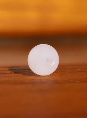 新疆和田白玉散珠YG3隔珠哑光