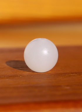 新疆和田白玉散珠大孔珠配饰单珠