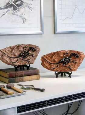 创意仿真恐龙化石摆件复古霸王龙