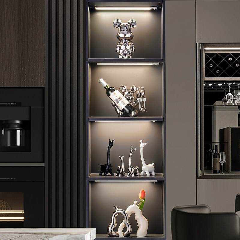 轻奢高档一家四口小鹿摆件高端大气客厅电视酒柜高级感家居装饰品,淘宝优惠券,粉丝福利购,淘宝优惠卷