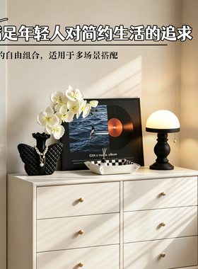 现代艺术高级感装饰画摆件电视柜