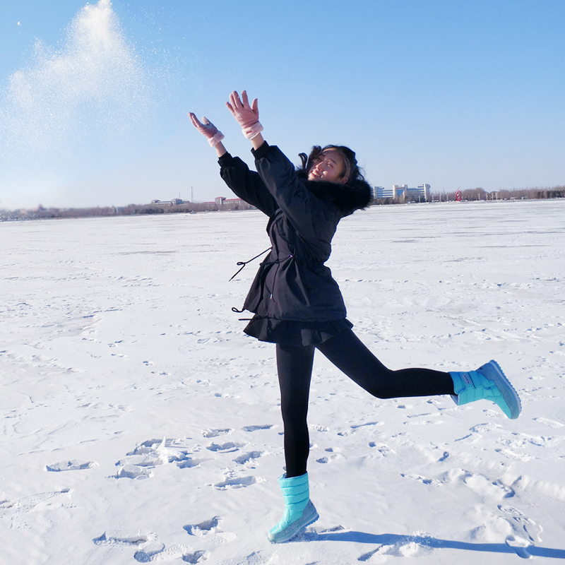 防水厚底雪地靴女款新款冬季棉鞋女冬季加绒保暖女鞋雪地棉