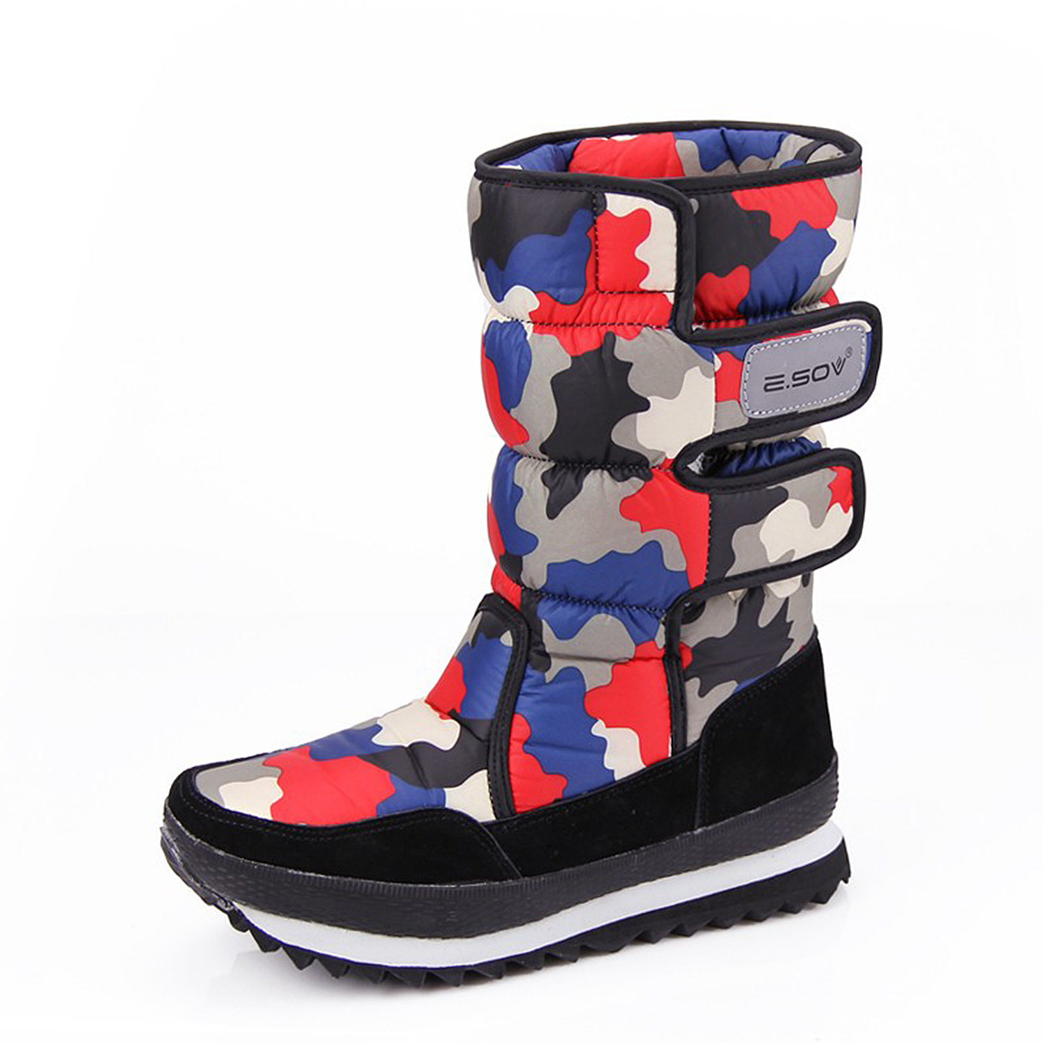 冬季新款迷彩雪地鞋羊毛加厚保暖中筒棉靴防水防滑雪地靴女靴子潮,淘宝优惠券,粉丝福利购,淘宝优惠卷