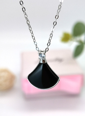 贝母扇形ins冷淡风小裙子项链