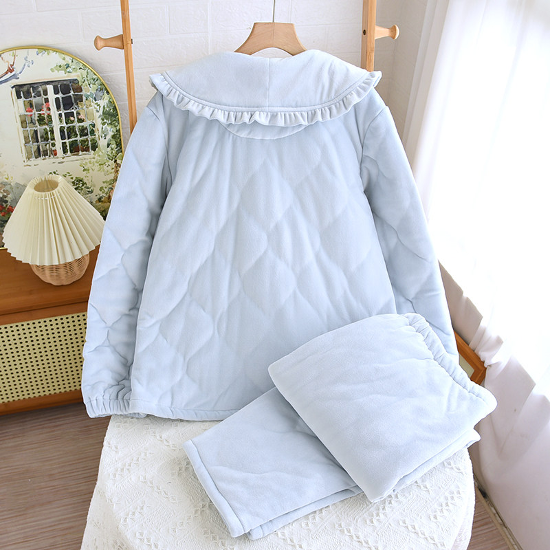 冬季月子服12月份加厚保暖产妇孕妇睡衣婴儿绒三层夹棉哺乳衣套装,淘宝优惠券,粉丝福利购,淘宝优惠卷