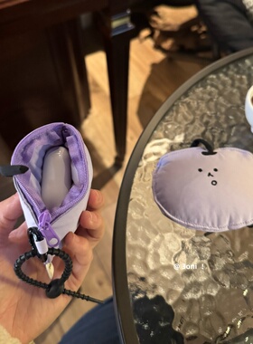 升级拉链款！日系可爱苹果123代蓝牙耳机包女生包包配饰挂件
