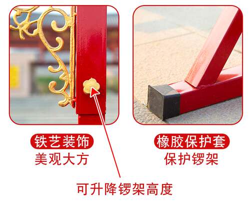 大锣乐器响铜锣开业庆典手工铸造交易所上市锣抛光纯铜抄锣开道锣 - 图2