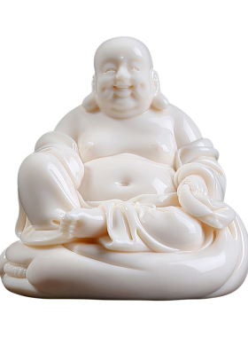 苏基石大师陶瓷大肚笑佛摆件