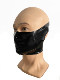 Latex headgear COS transvestite half face kig mask half face no nose/mouth zipper
