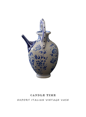 出口意大利陶瓷摆件装饰青花花纹