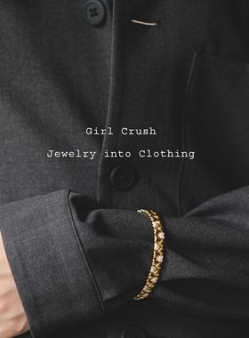 【特价不退换】卡家同款S925纯银重工开口镯复古时尚微镶锆石手镯