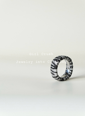 【特价不退换】大牌感斑马 纯银戒指 A家杨紫同款 高级珠宝工艺