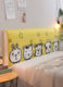 Nordic ins popular backrest bedside cover dust cover soft bag protective cover elastic cloth
