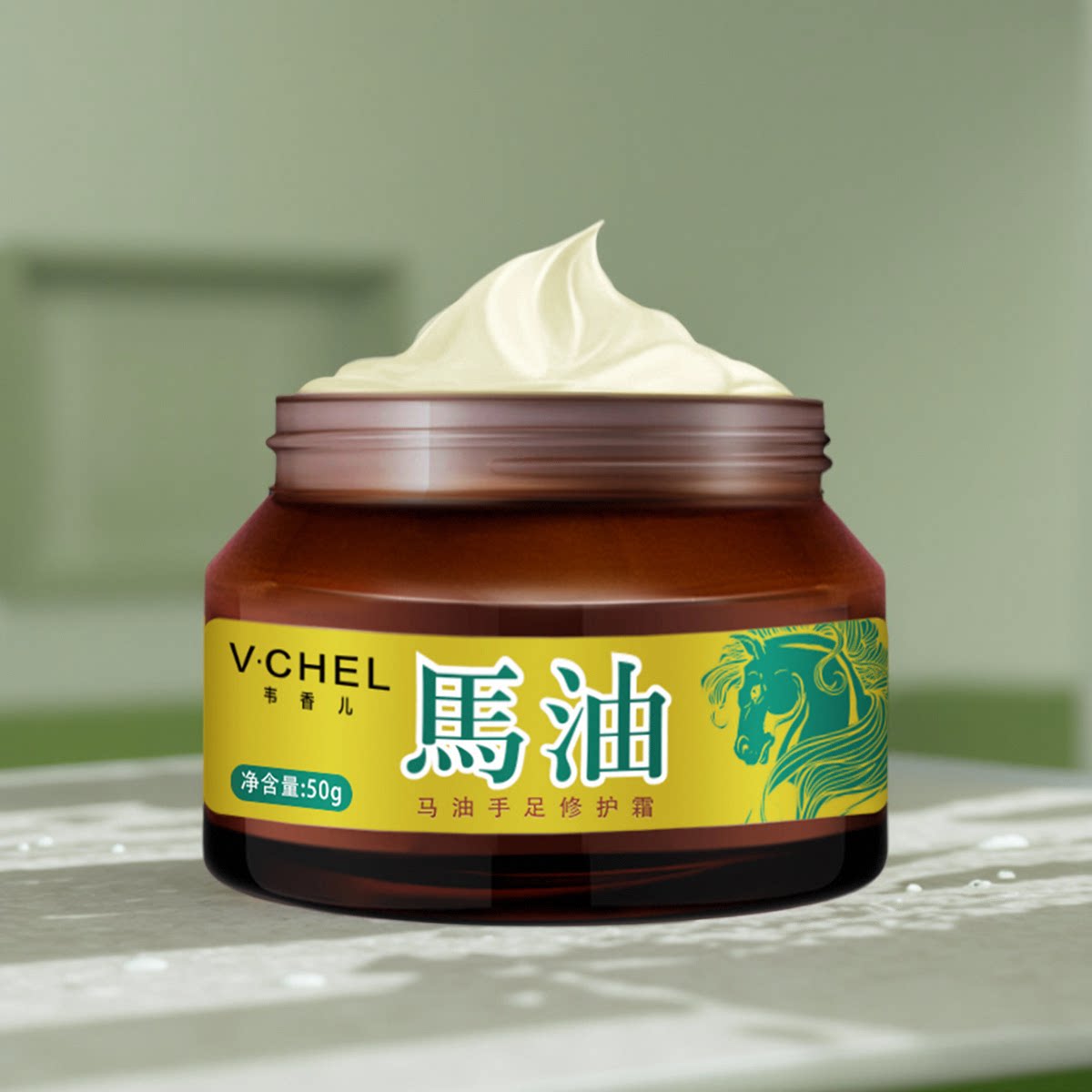 韦香儿马油手足修护霜男女滋润护手霜脚后跟防开裂口干裂膏护脚霜
