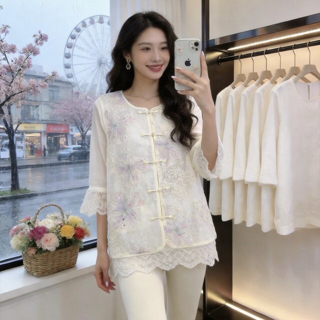 YS022# ສັ້ນ retro stand collar jacquard vest ອິນເຕີເນັດສະເຫຼີມສະຫຼອງ versatile ໃຫມ່ຈີນ vest ແບບຈີນໃນແບບຊົນເຜົ່າ