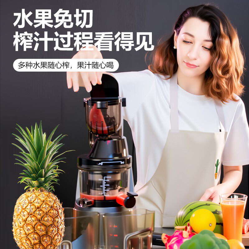 英国追心大口径汁渣分离原汁机榨汁机家用商用全自动料理机果汁机