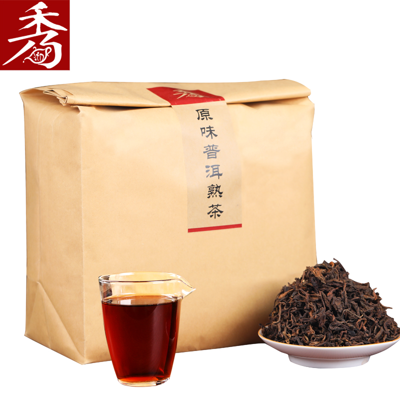 厂家冲量1000g 秀沏茶叶云南普洱茶熟茶散茶勐海熟普散装好喝甘甜