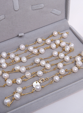 丹姐天然淡水珍珠项链长款毛衣链