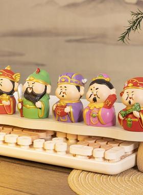 五路财神小摆件办公室桌面装饰