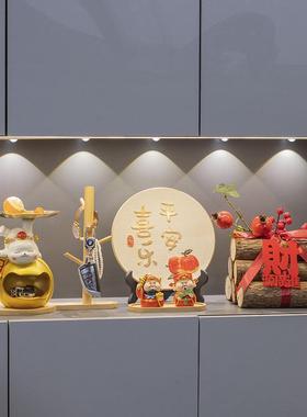 招财猫钥匙收纳摆件乔迁之喜