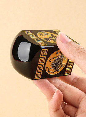 黑曜石四象印章摆件四神兽水晶玉玺姓名刻字龟蛇玄武青龙白虎朱雀