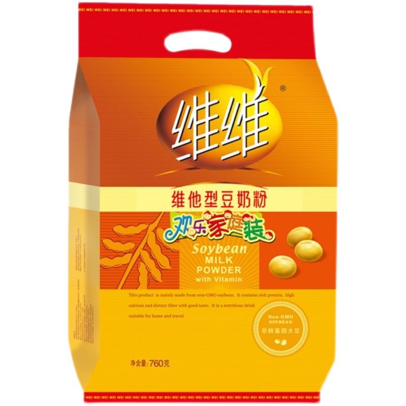 维维豆奶粉760g*2袋装维他型营养早餐家用小袋豆浆粉官方旗舰店官-图1